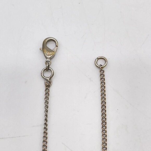 Authentic CHANEL Coco Mark Circle Medal 06P Necklace Silver/Black W/ Box - Picture 6 of 12